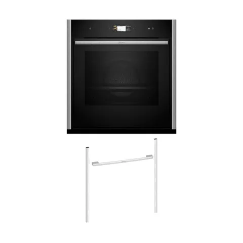 Neff NVS60E6M0 Εντοιχιζόμενος φούρνος B69VS3AY0 & Metallic Silver Flex Design Kit