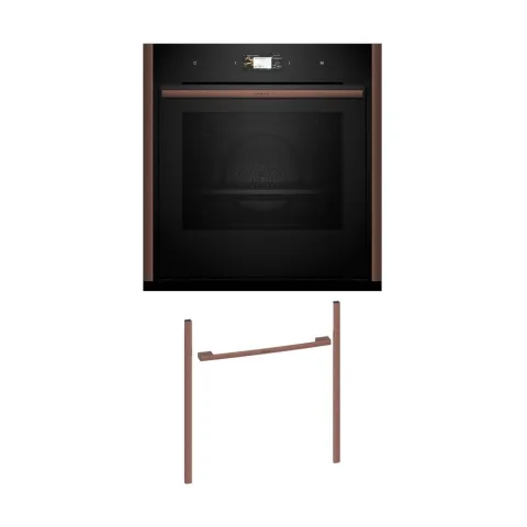 Neff NOV60P6B0 Εντοιχιζόμενος φούρνος B69CS7MY0 & Brushed Bronze Flex Design Kit