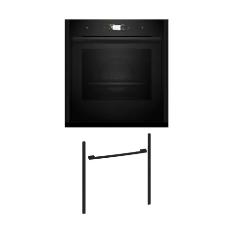 Neff NOV60P6D0 Εντοιχιζόμενος φούρνος B69CS7MY0 & Deep Black Flex Design Kit