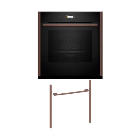 Neff NOV60P6B2 Εντοιχιζόμενος φούρνος B59CR7KY0 & Brushed Bronze Flex Design Kit