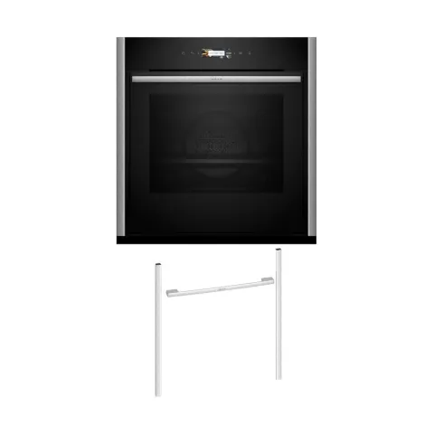 Neff NOV60P6M2 Εντοιχιζόμενος φούρνος B59CR7KY0 & Metallic Silver Flex Design Kit