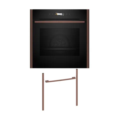 Neff NOV60P2B0 Εντοιχιζόμενος φούρνος B29CR7KY0 & Brushed Bronze Flex Design Kit