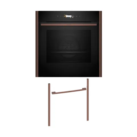 Neff NOV60E6B3 Εντοιχιζόμενος φούρνος B59CR31Y0 & Brushed Bronze Flex Design Kit