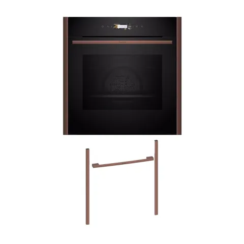 Neff NOV60E2B0 Εντοιχιζόμενος φούρνος B29CR3AY0 & Brushed Bronze Flex Design Kit