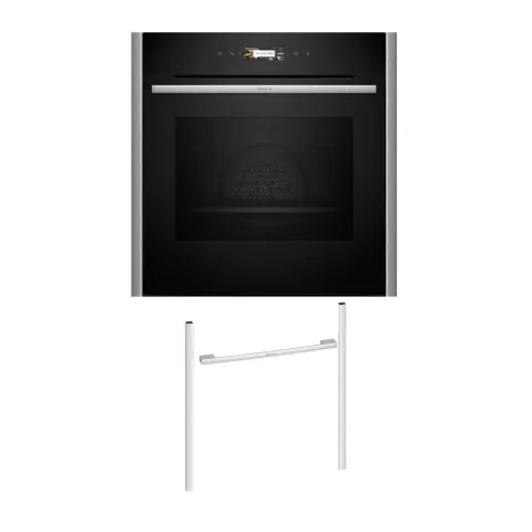Neff NOV60E2M0 Εντοιχιζόμενος φούρνος B29CR3AY0 & Metallic Silver Flex Design Kit