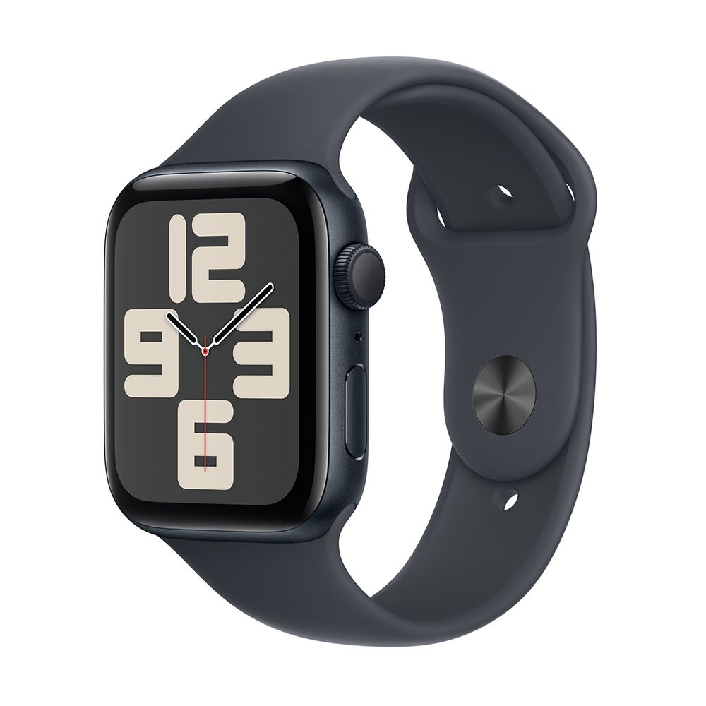 Apple Watch SE GPS 44mm Midnight Aluminium Case with Midnight Sport Band - M/L