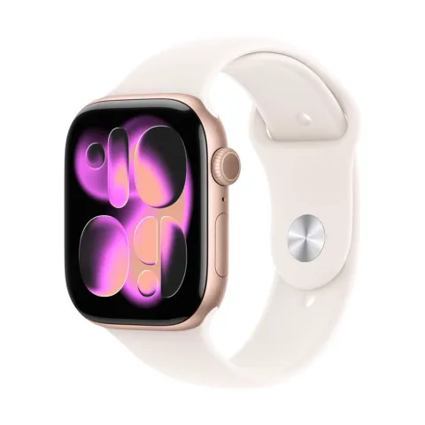 Apple Watch Series 11 GPS 42mm Rose Gold Aluminium Case με Light Blush Sport Band - M/L