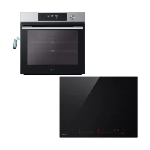 LG WSED7612S Inox Φούρνος & CI5Z2423BN Επαγωγική Εστία