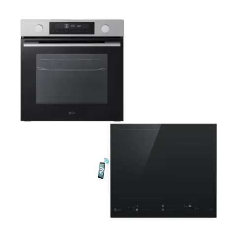 LG WS5D7230S Inox Φούρνος & CBIZ2435B Επαγωγική Εστία