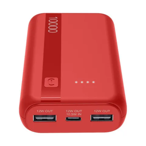 Cellular Line Essential Power Bank 10.000 mAh Red
