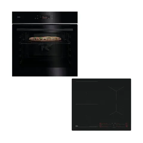 AEG Pizza Expert TX7PB63FSB Φούρνος & TI64IB10IZ Κεραμική Εστία Set Εντοιχισμού