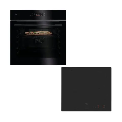 AEG Pizza Expert TX7PB63FSB Φούρνος & TM64IA00CL Κεραμική Εστία Set Εντοιχισμού