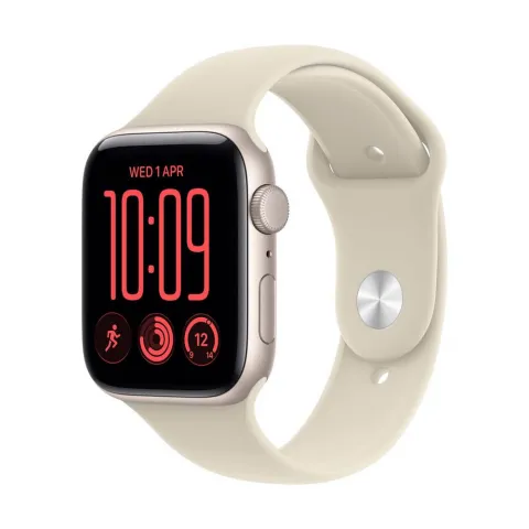 Apple Watch SE 3 GPS 40mm Starlight Aluminium Case Sand Sport Band S/M