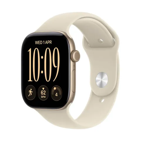 Apple Watch S12 GPS + Cellular 42mm Light Gold Aluminium Case Sand Sport Band M/L