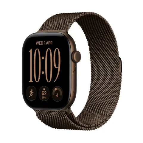 Apple Watch S12 GPS + Cellular 46mm Dark Bronze Aluminium Case Dark Bronze Milanese Loop S/M