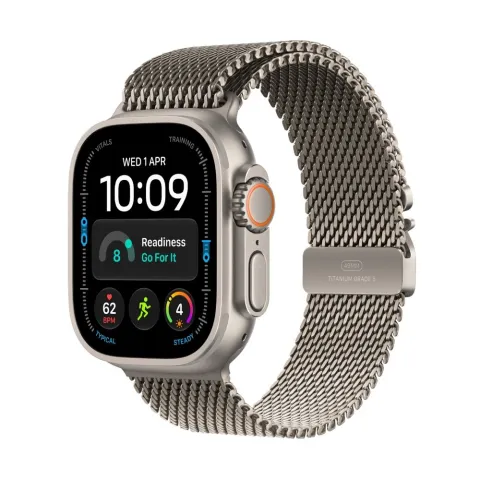 Apple Watch Ultra 4 GPS + Cellular 49mm Natural Titanium Case Natural Titanium Milanese Loop Medium