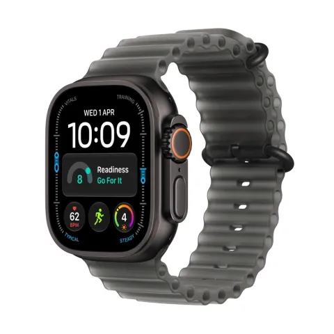 Apple Watch Ultra 4 GPS + Cellular 49mm Black Titanium Case Translucent Grey Ocean Band