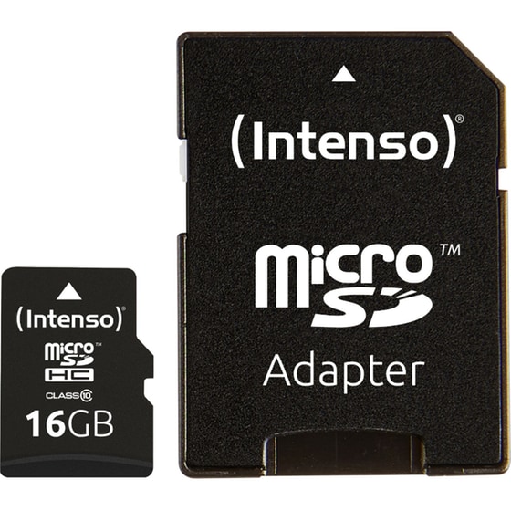 Intenso 3413470 microSDHC 16GB Class 10 High Speed με αντάπτορα