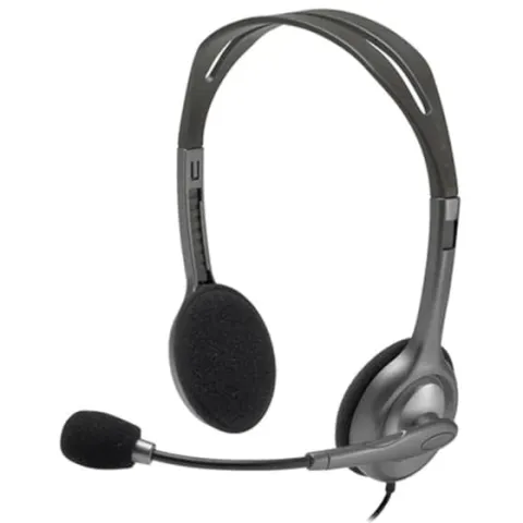 Ακουστικά Headset Logitech H111 με Μικρόφωνο - Γκρι