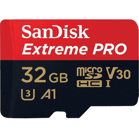Sandisk Extreme Pro microSDHC 32GB Class 10 U3 V30 A1 UHS-I με αντάπτορα