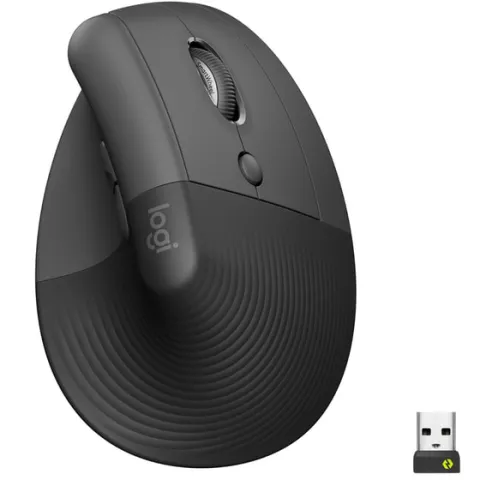 Logitech Lift Ασύρματο Εργονομικό Vertical Ποντίκι Μαύρο