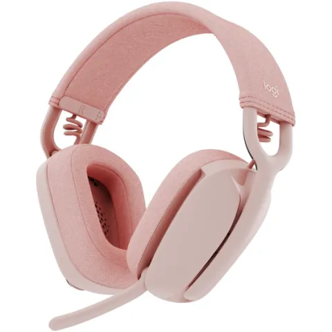 Ακουστικά Headset Logitech Zone Vibe 100 με Μικρόφωνο - Ροζ