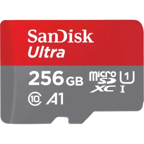 Sandisk Ultra microSDXC 256GB Class 10 U1 A1 UHS-I με αντάπτορα