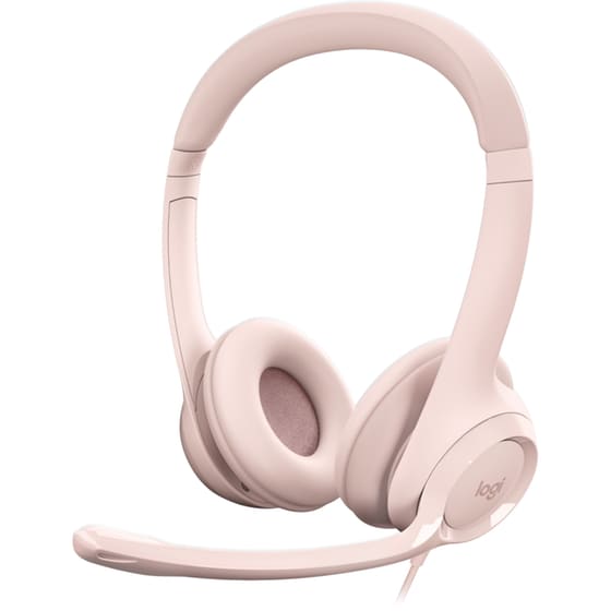 Ακουστικά Headset Logitech H390 με Μικρόφωνο - Ροζ
