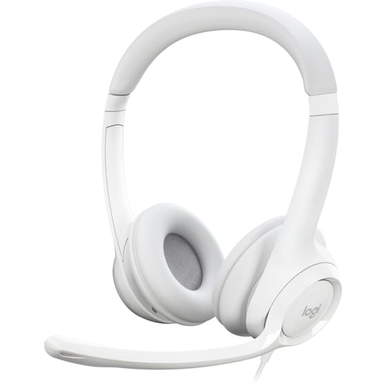 Ακουστικά Headset Logitech H390 με Μικρόφωνο - Λευκό