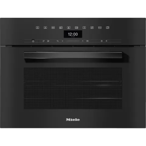 MIELE DGC 7440 HC PRO 47 Lt Μαύρο Εντοιχιζόμενος Φούρνος Άνω Πάγκου