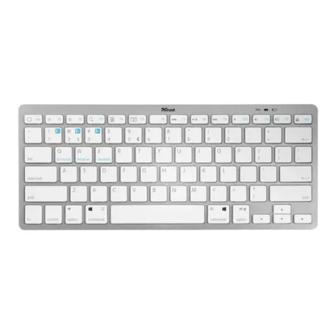 Trust Nado Ασύρματο Bluetooth Πληκτρολόγιο Γκρι (US)