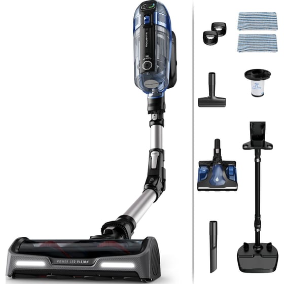 ROWENTA X-FORCE FLEX 14.60 RH99C3WO Aqua 32.4 V 0.9 L Μπλε/Ασημί Σκούπα Stick