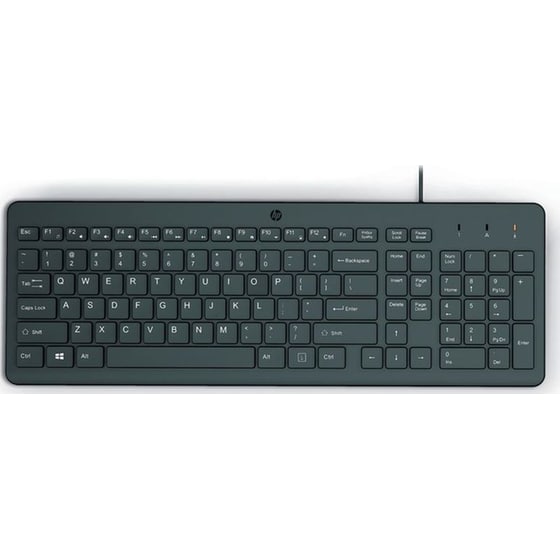 Ενσύρματο Πληκτρολόγιο HP 150 USB (GR) - Black