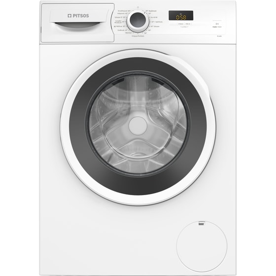 PITSOS WF4J06L8 8 kg 1.400 Στροφές Λευκό Πλυντήριο Ρούχων