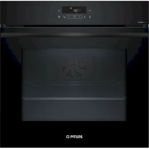 PITSOS PH38M21B3 71 Lt Μαύρο Εντοιχιζόμενος Φούρνος Άνω Πάγκου