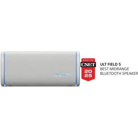 Sony ULT FIELD 5 - Ισχυρό φορητό ηχείο Bluetooth - Off-White