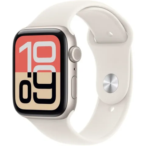 Apple Watch SE 3 GPS + Cellular 40mm Starlight Aluminum Case with Starlight Sport Band - S/M