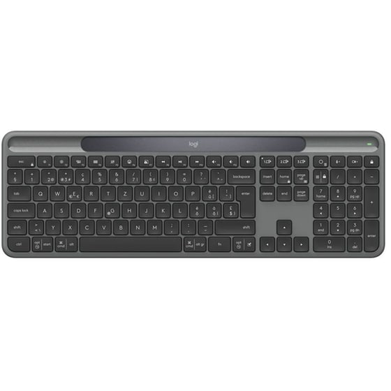 Logitech Signature Slim Solar+ K980 Ασύρματο Bluetooth Πληκτρολόγιο - Graphite