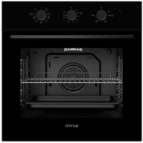 OMNYS OV7009MRBL 70 Lt Μαύρο Εντοιχιζόμενος Φούρνος Άνω Πάγκου