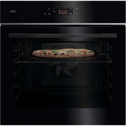 AEG TX7PB63FSB Pizza Expert 72 Lt Μαύρο Εντοιχιζόμενος Φούρνος Άνω Πάγκου