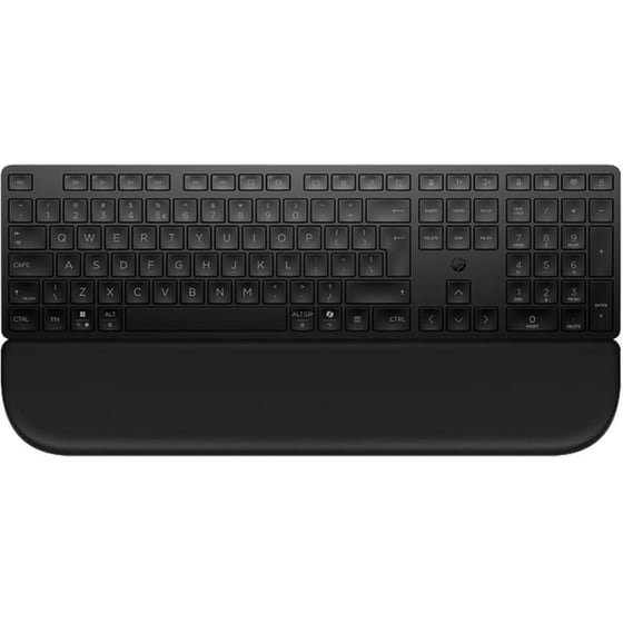 HP 580K Ασύρματο Bluetooth Σετ Πληκτρολόγιο διπλής λειτουργίας με στήριγμα παλάμης - Black (US)