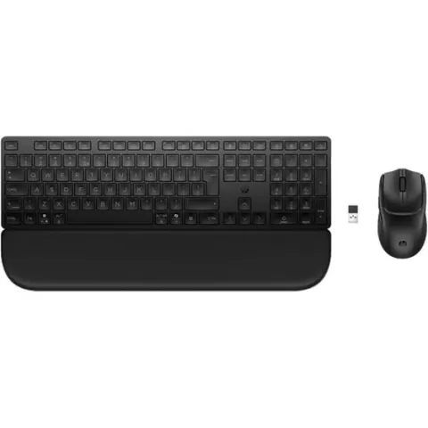 HP 580C Ασύρματο Σετ Πληκτρολόγιο & Ποντίκι διπλής λειτουργίας με στήριγμα παλάμης - Black (US)