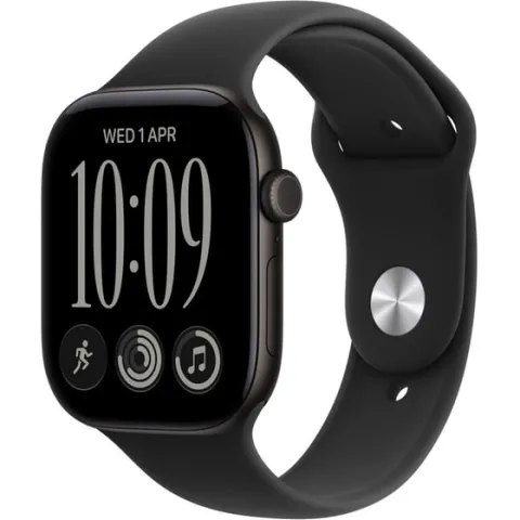 Apple Watch Series 12 GPS 42mm Black Aluminium Case with Black Sport Band - M/L