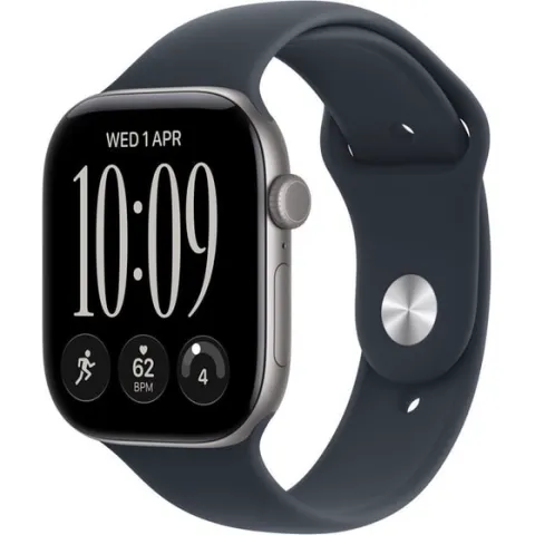 Apple Watch Series 12 GPS + Cellular 46mm Space Grey Aluminium Case with Navy Blue Sport Band - M/L