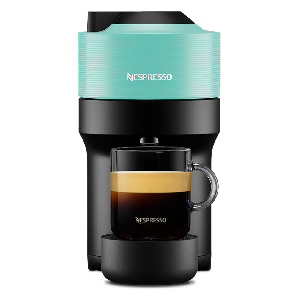 Coffee machine with Capsules NESPRESSO Vertuo Pop aqua mint