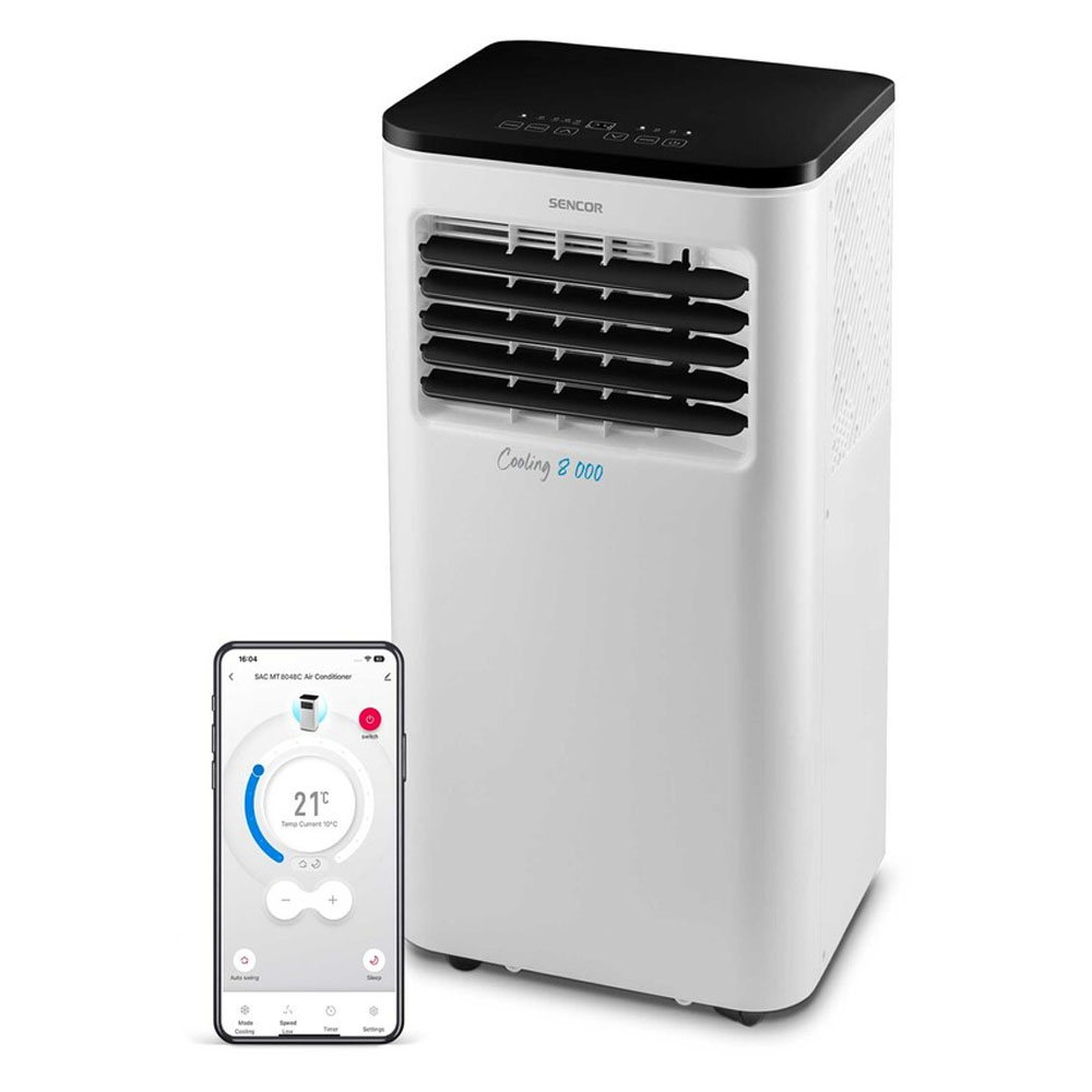 Portable Air Conditioner 8000 BTU SENCOR SAC MT8048C WiFi white
