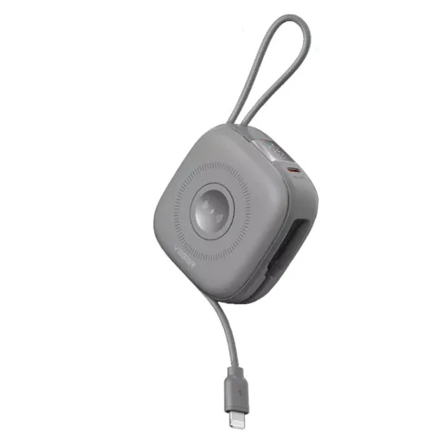 Power Bank 10000mAh 20W VEGER MagCore 3-in-1 MagSafe (15W) Fast Charger W1185 grey