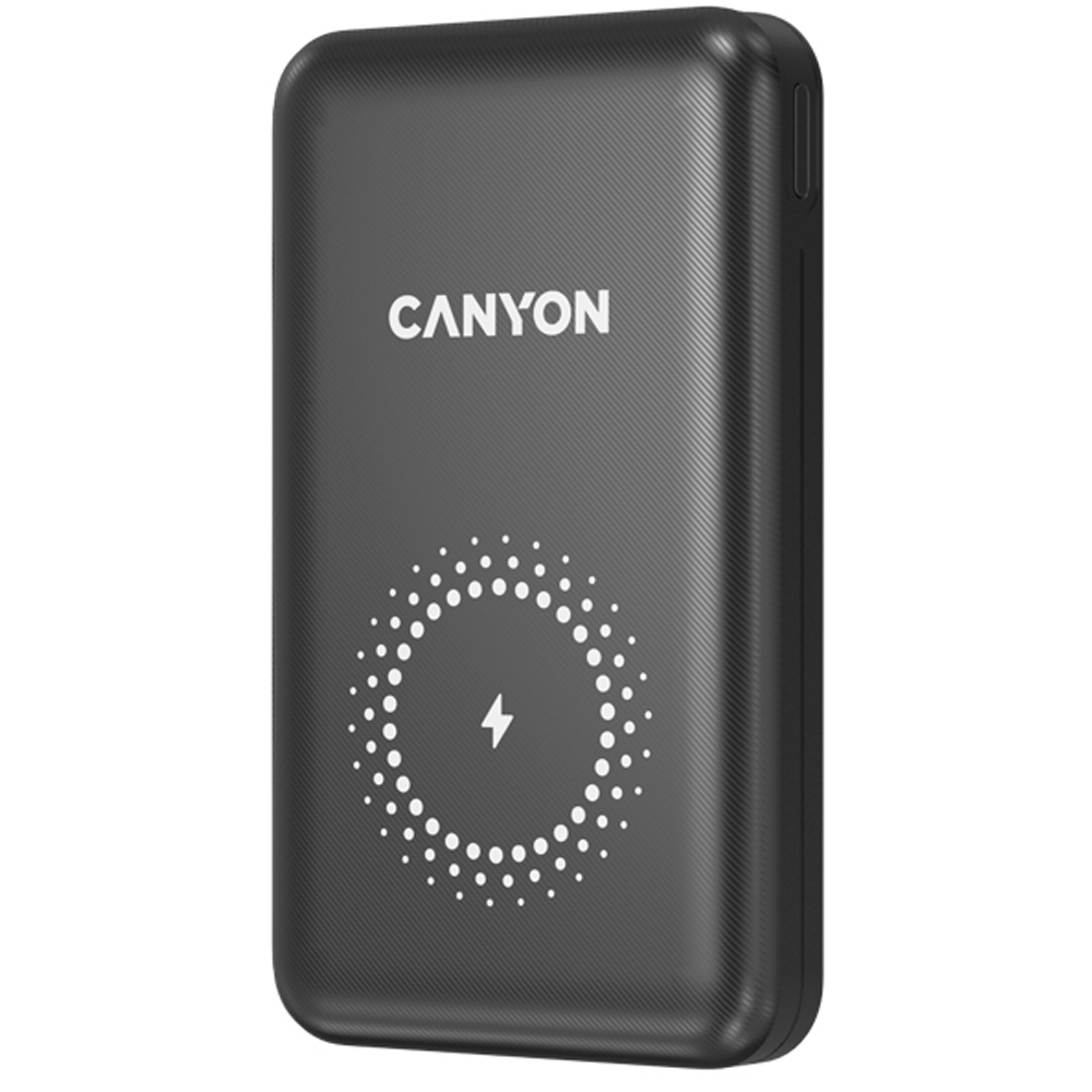 Power Bank 10000mAh 18W CANYON Fast Charger Wireless (10W) CNS-CPB1001B black