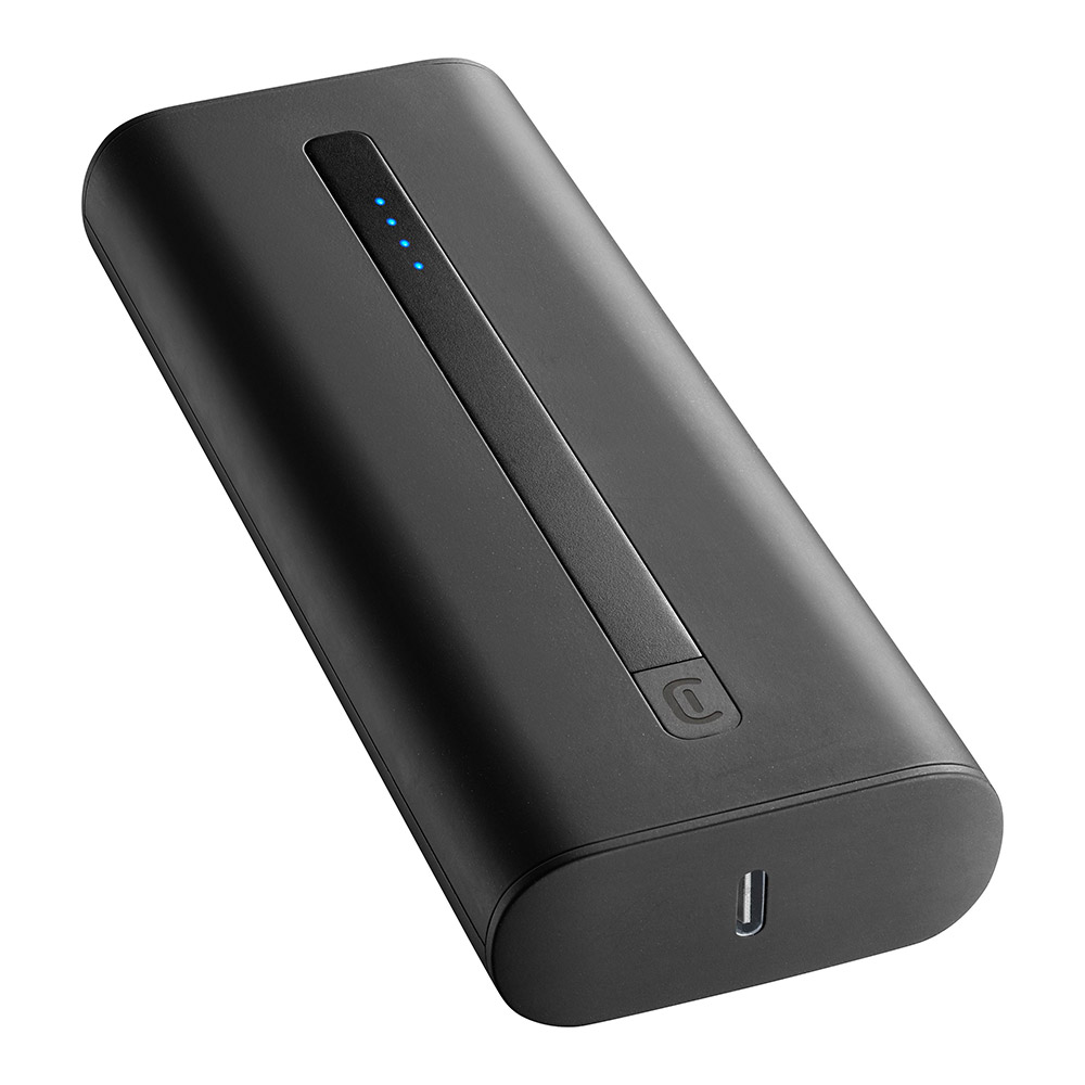 Power Bank 20000mAh CELLULARLINE Thunder Extra Compact FastCharger PD 20W PBNEWTANK20000K black