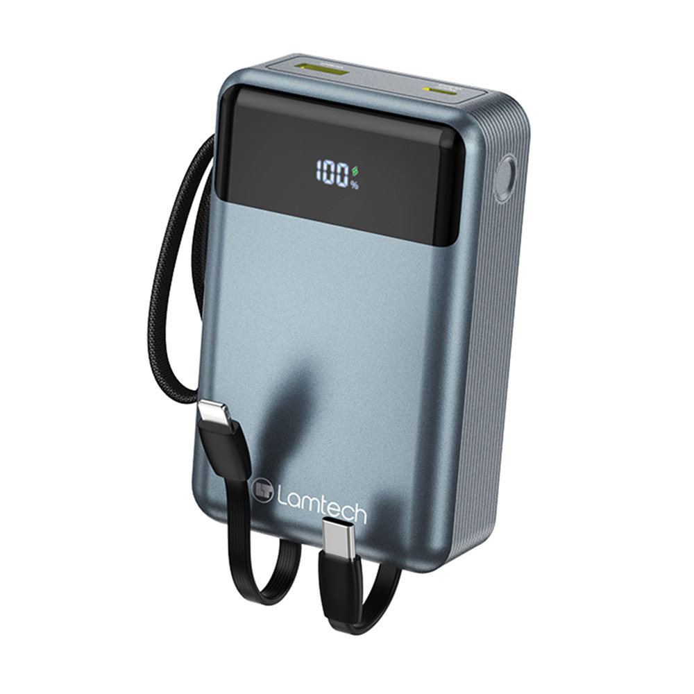 Power Bank 20000mAh 65W LAMTECH Fast Charger LAM980824 black